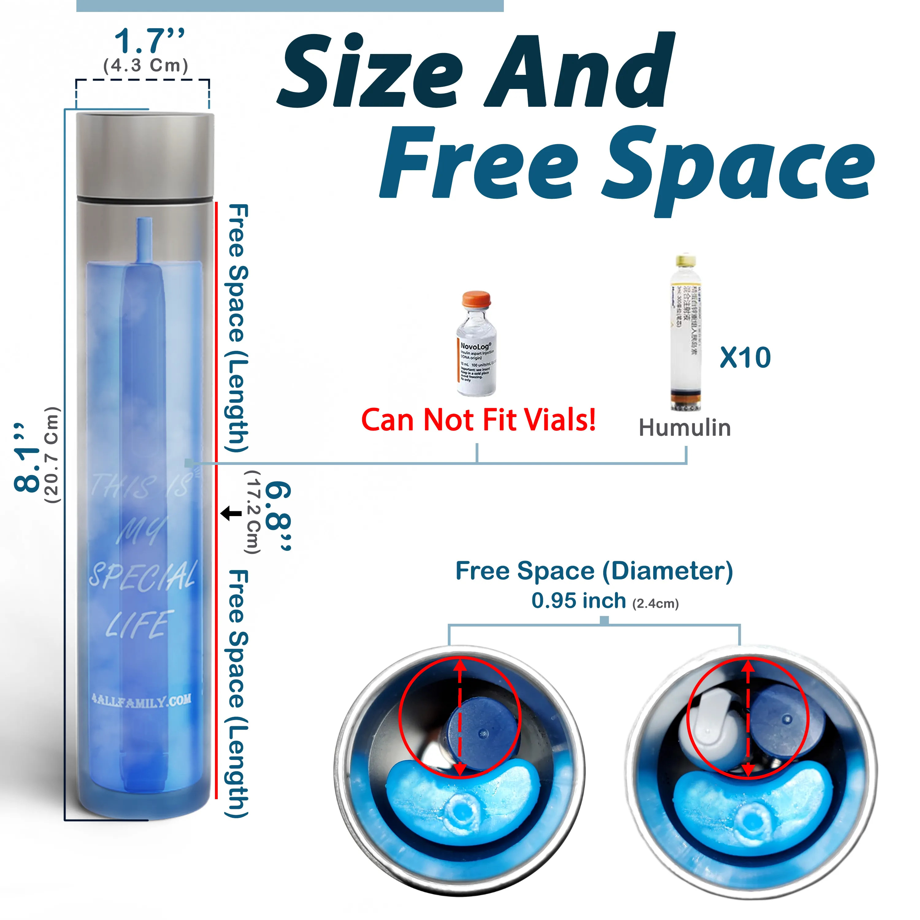 12H Small Insulin Pen Travel Case