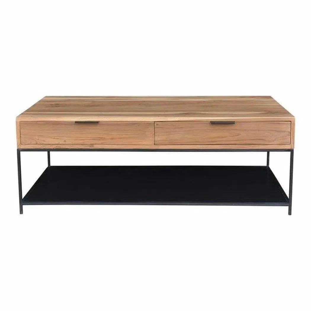 46 Inch Coffee Table Natural Contemporary