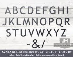 8'' Modern House Letter - Contemporary Home Address -Large Size Letters