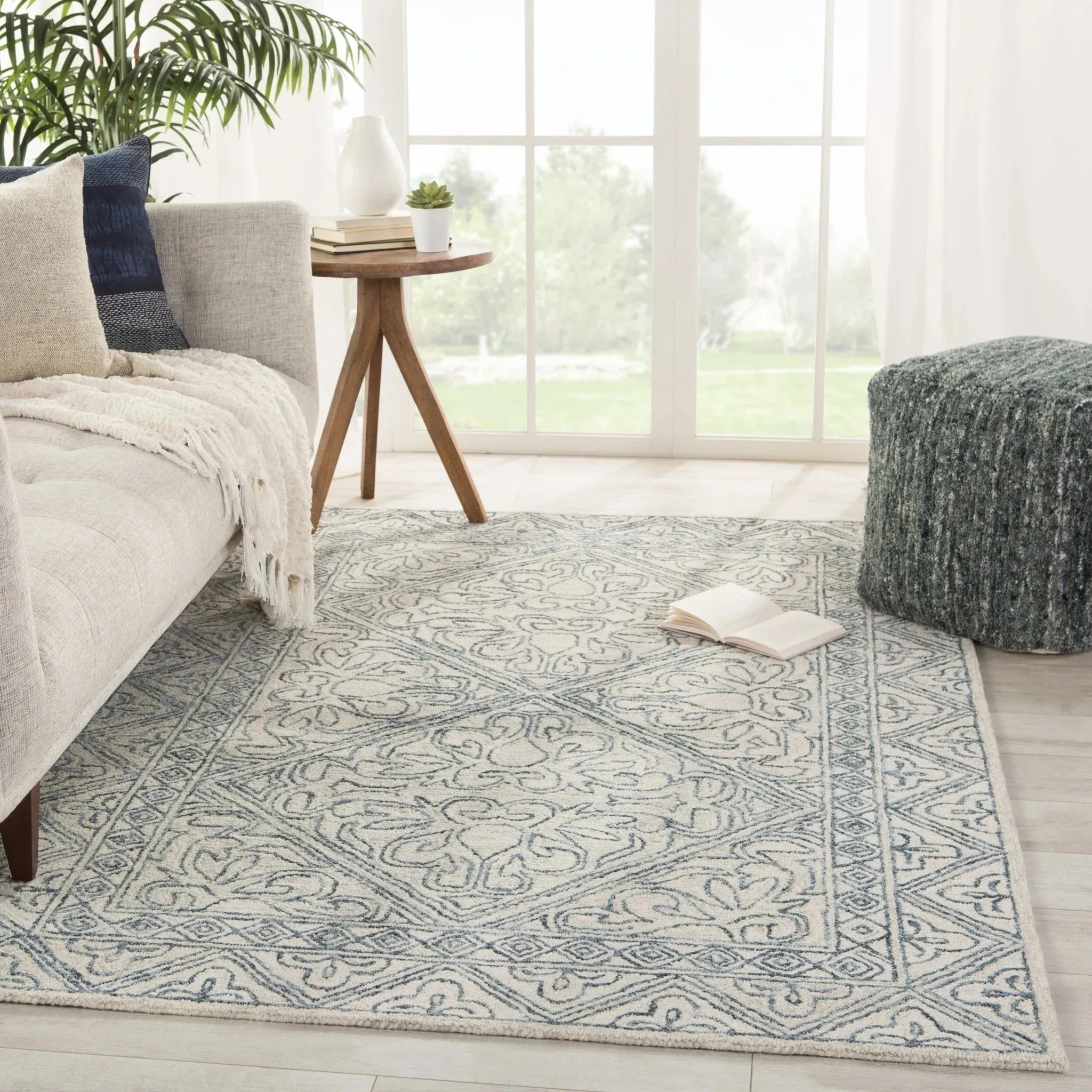 Almira Alr01 Carmen Blue/Light Grey Rug