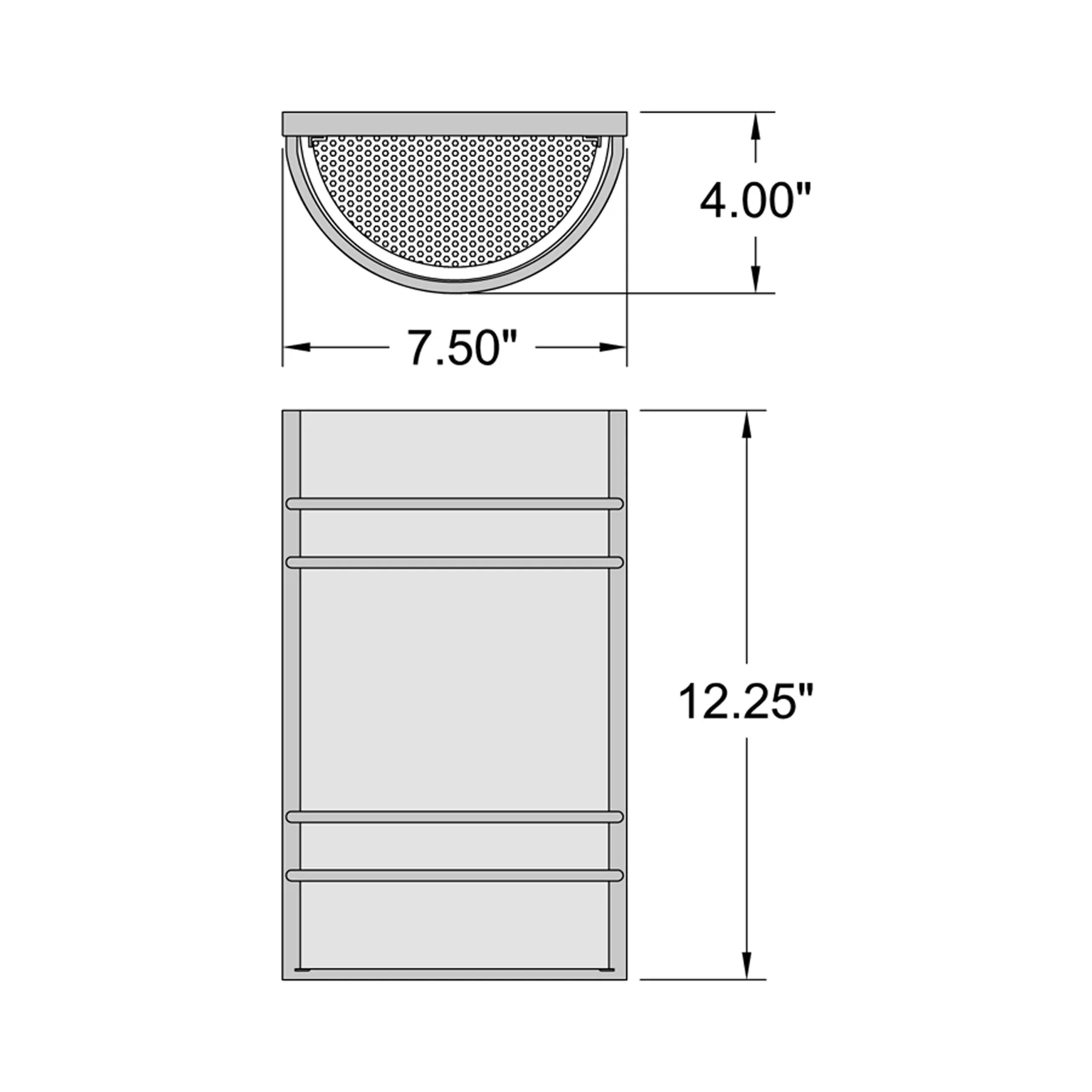 Artemis 12.25in. LED Wall Lighting Fixture (Matte Black)