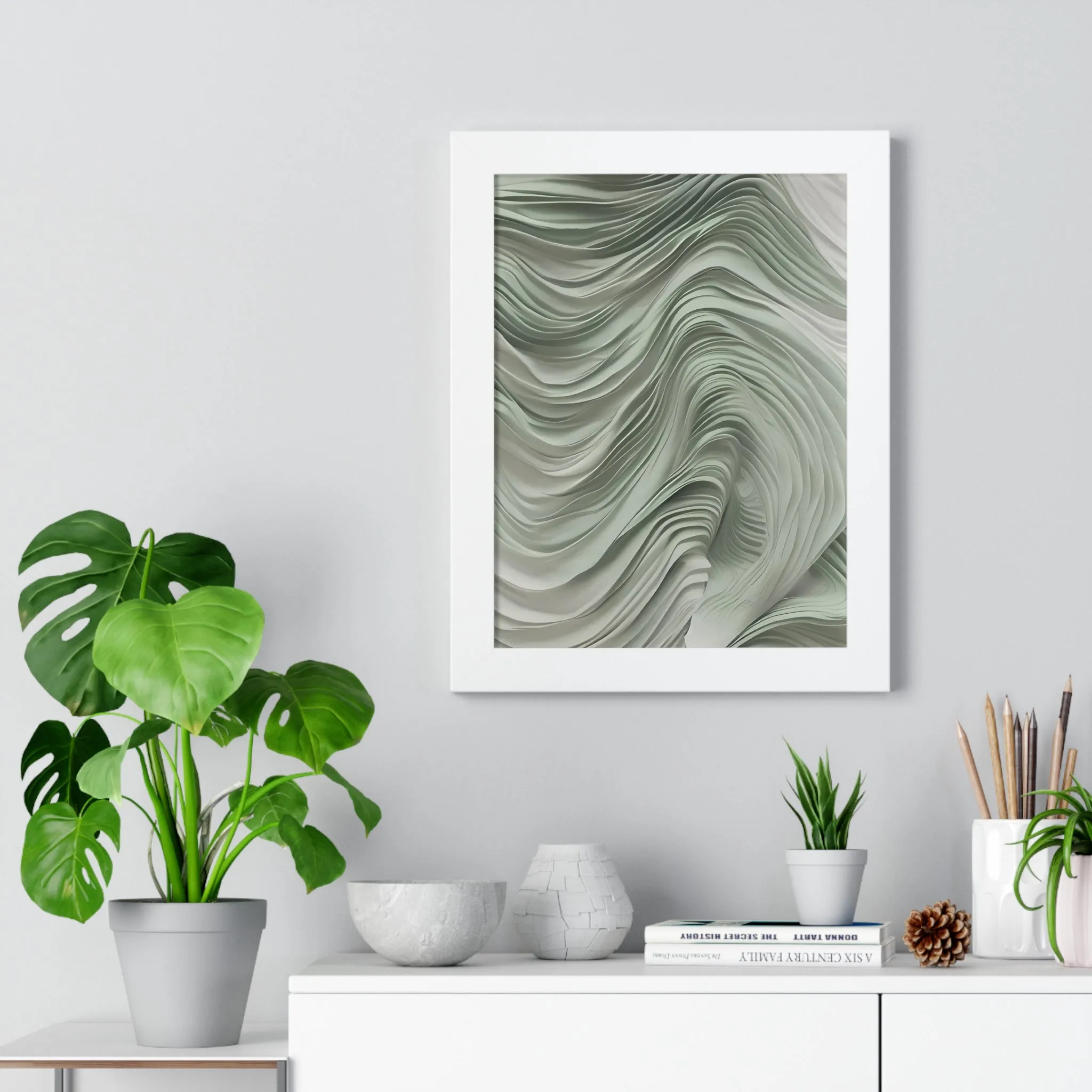 Celestial Drift Crafted Framed Vertical Poster by Artisan & Blooms