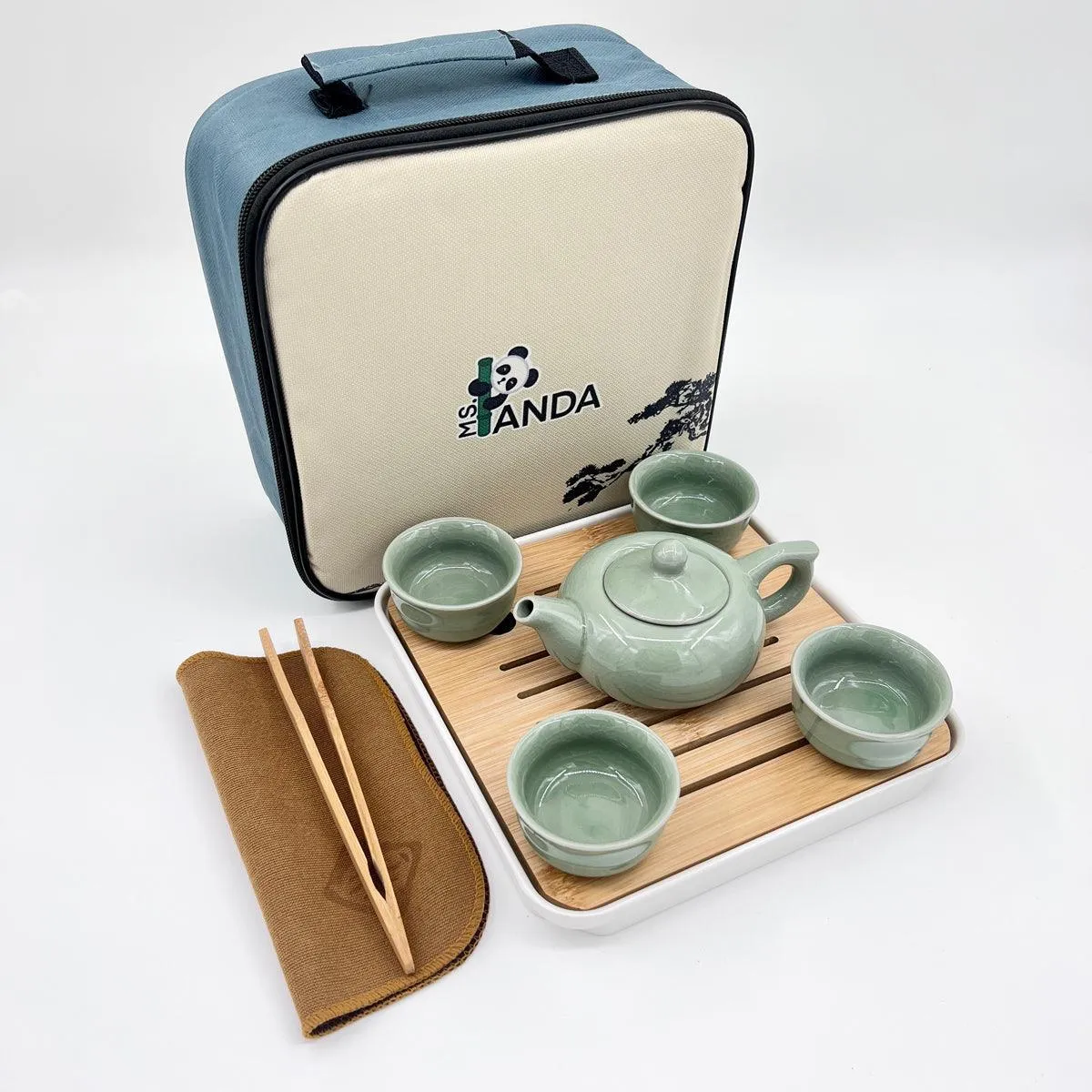 China Tea Set with Travel Case