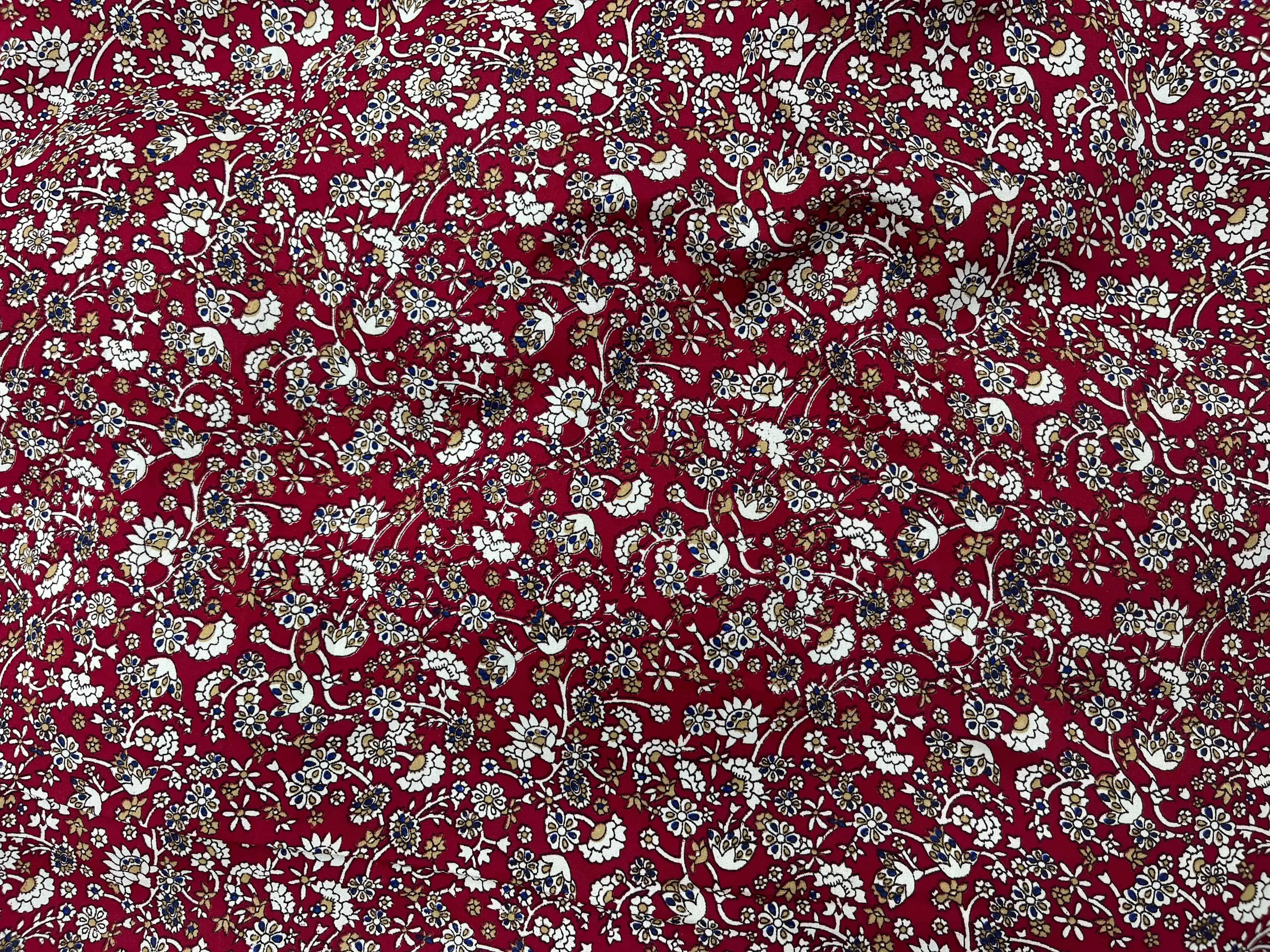 Ditsy Design - Clearance Printed Crepe Fabric