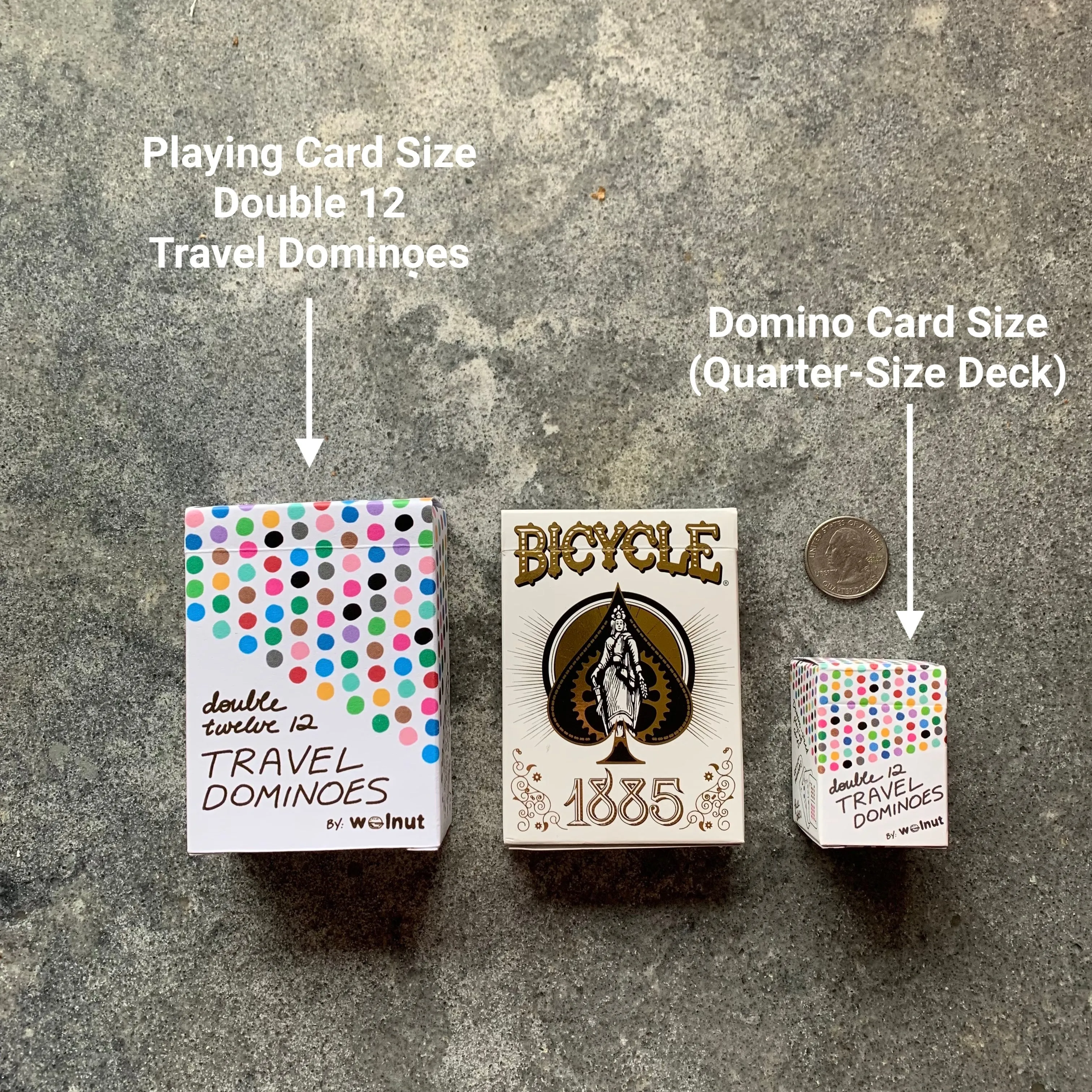 Double 12 Travel Domino Playing Cards