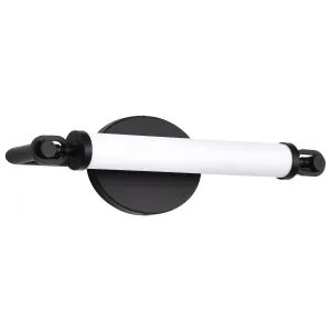 Edgeworth 16" LED Bathroom Vanity Light, Matte Black Finish