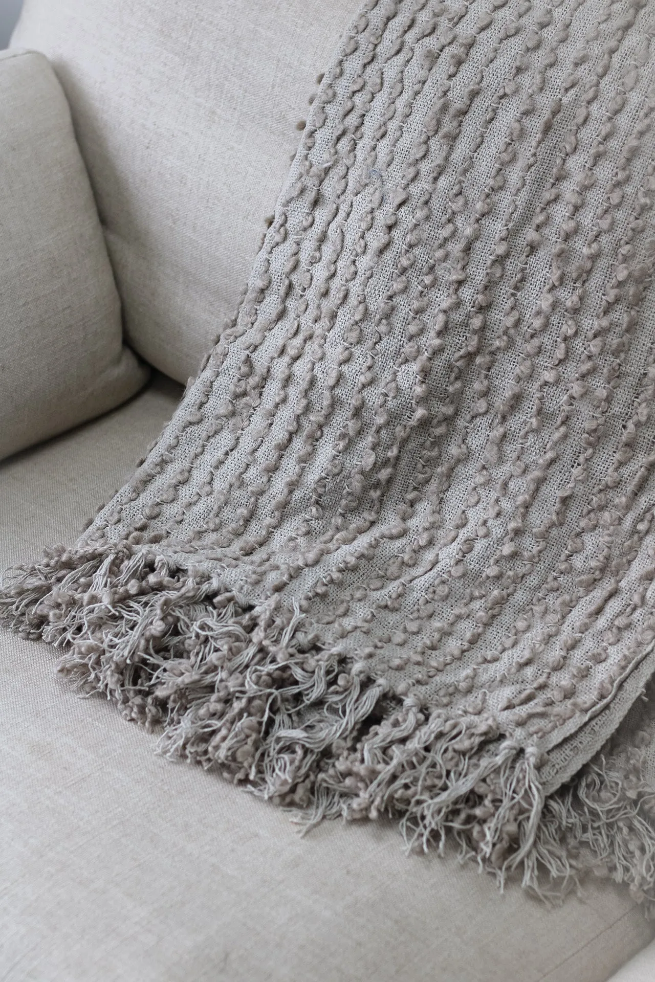 Feather Tasselled Throw