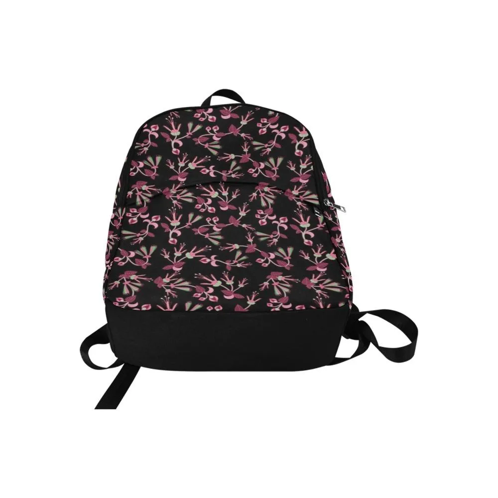 Floral Green Black Backpack for Adult