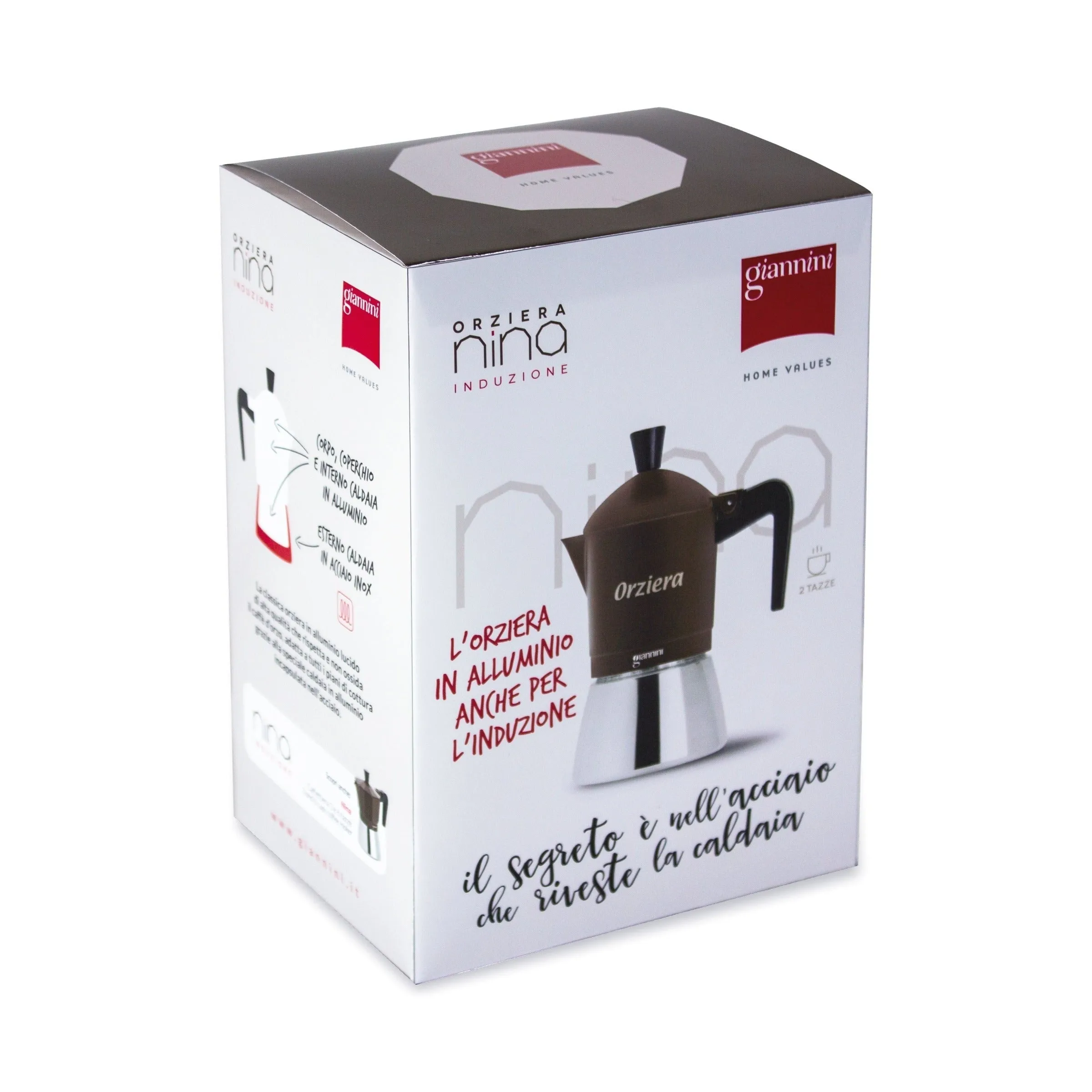 Giannini Orziera Nina 2 Cup Barley 'Orzo' Induction Coffee Maker