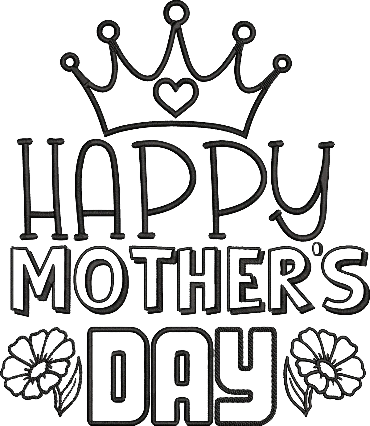 Happy-mothers-day (1) Mom Embroidery Design