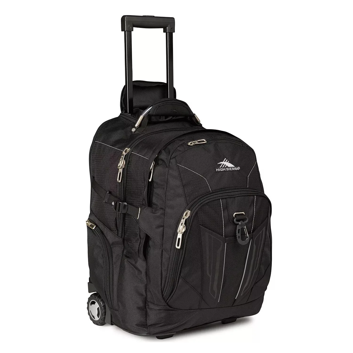 High Sierra with 17" wheels. Laptop backpack, black