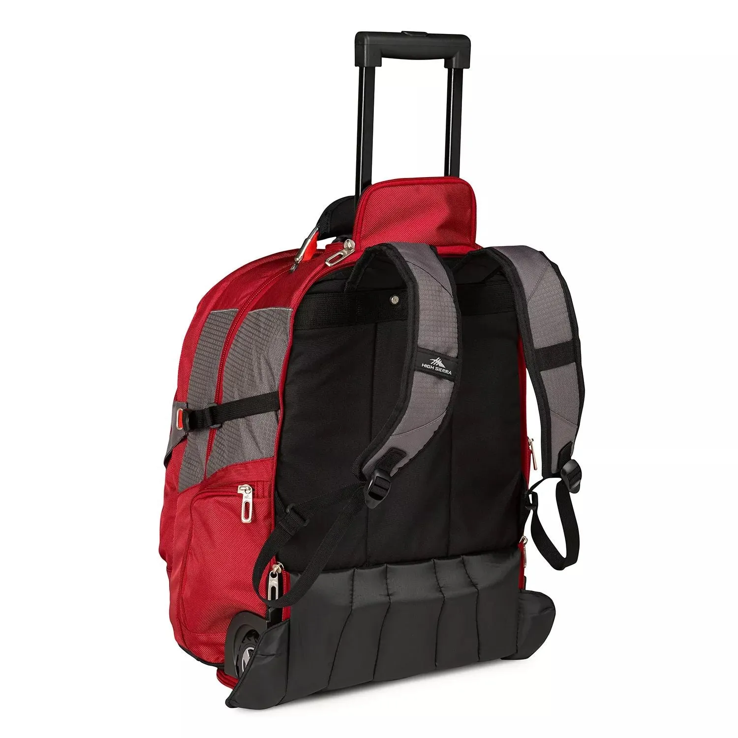 High Sierra with 17" wheels. Laptop backpack, black