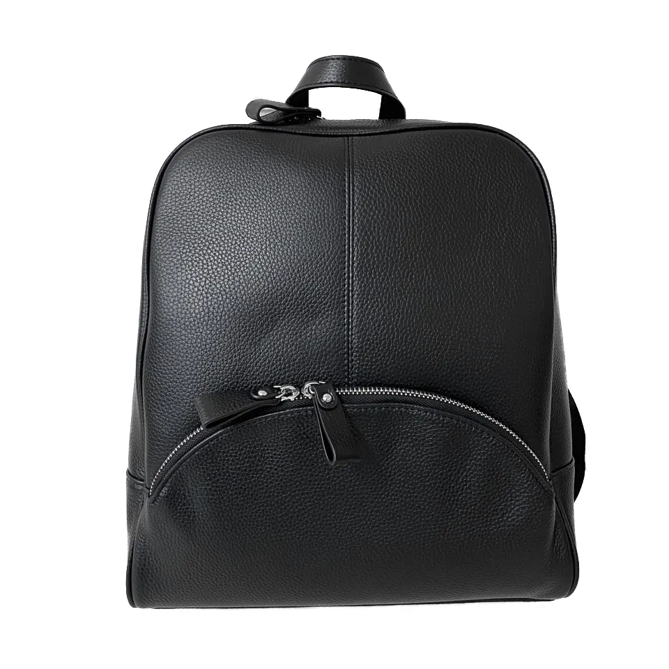 KINGSCLIFF - Navy Premium Genuine Leather Backpack