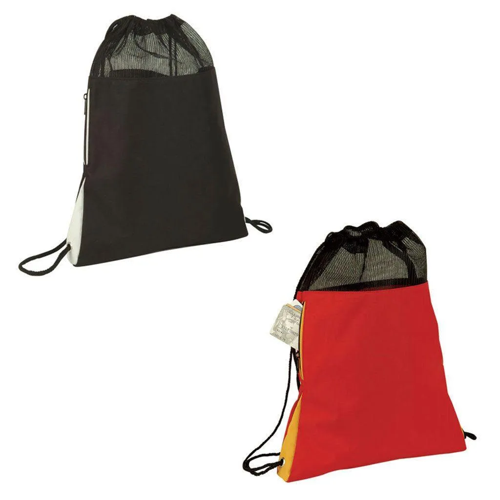 Large Drawstrings Backpack Rucksack Totes Sacks Pack Bags 13x18