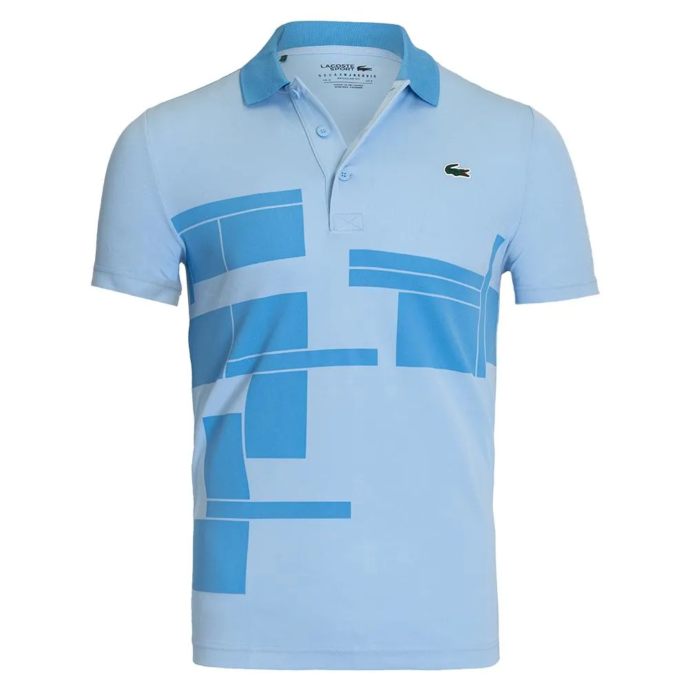 Men's Novak Djokovic Graphic Tennis Polo (Fan) Overview and Argentine Blue