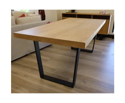 Petunia 7pc 180cm Dining Table Set 6 Arched Back Chair Elm Timber Wood