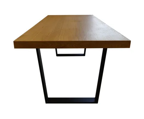 Petunia 7pc 180cm Dining Table Set 6 Arched Back Chair Elm Timber Wood