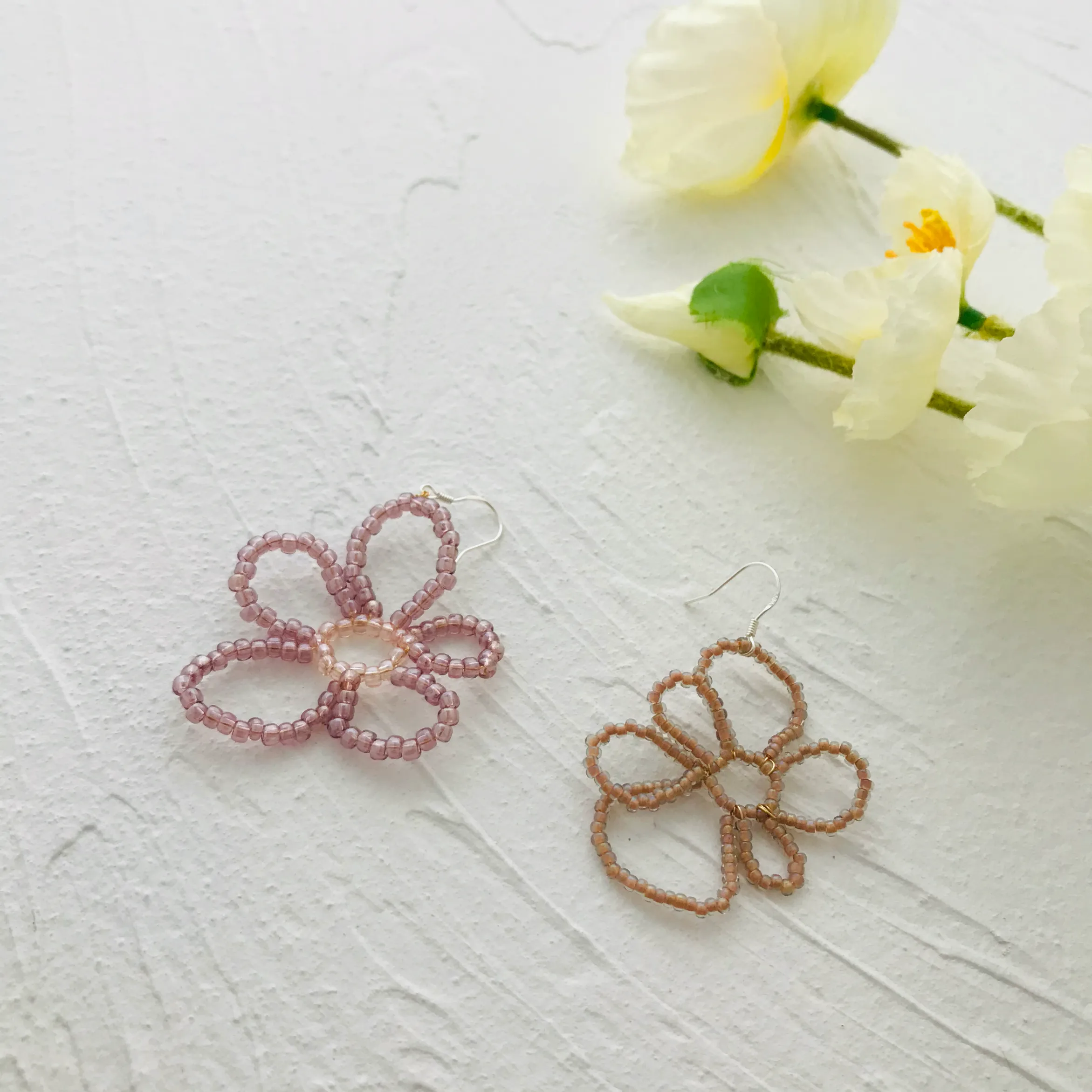 "Secret Garden" Beaded Floral Earrings