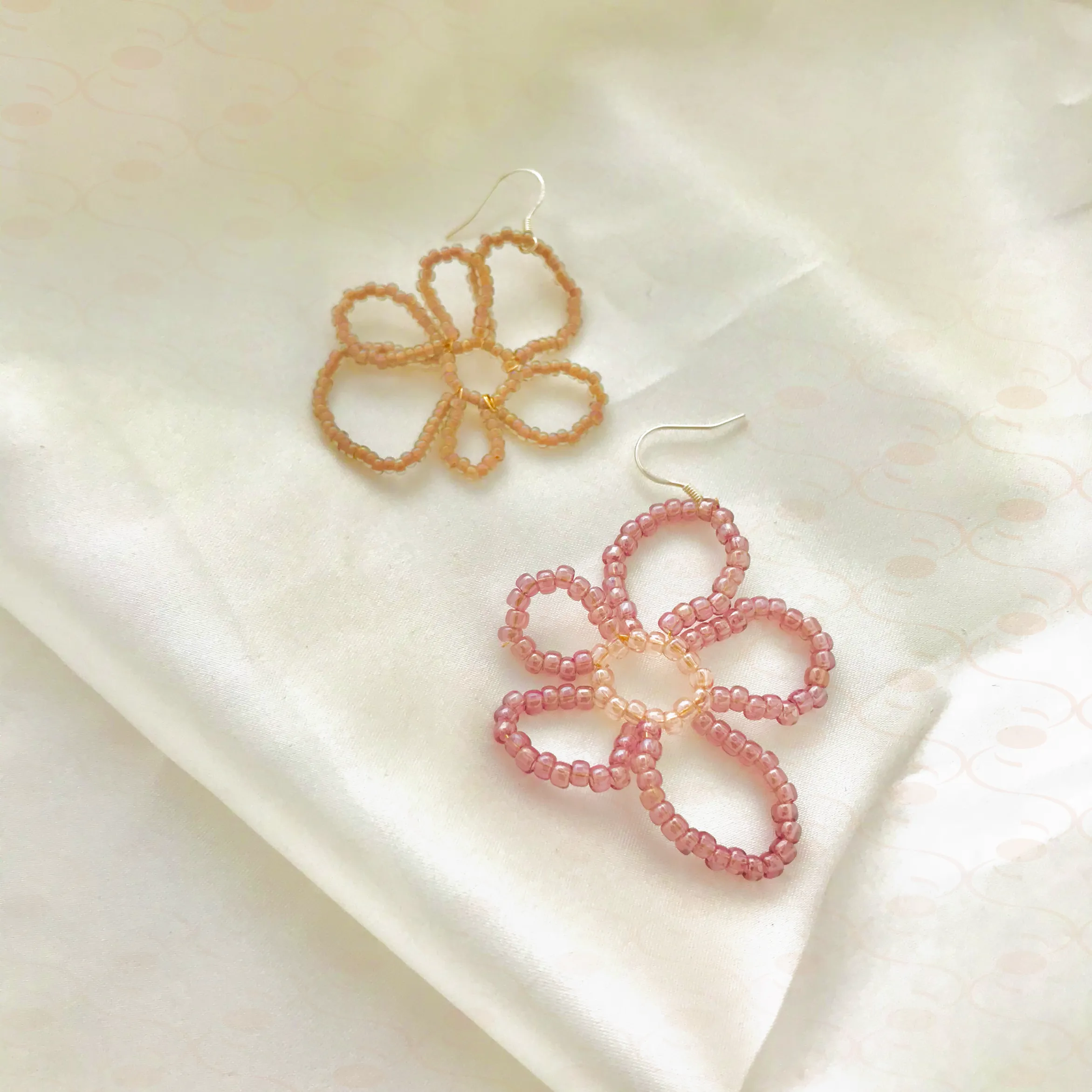 "Secret Garden" Beaded Floral Earrings