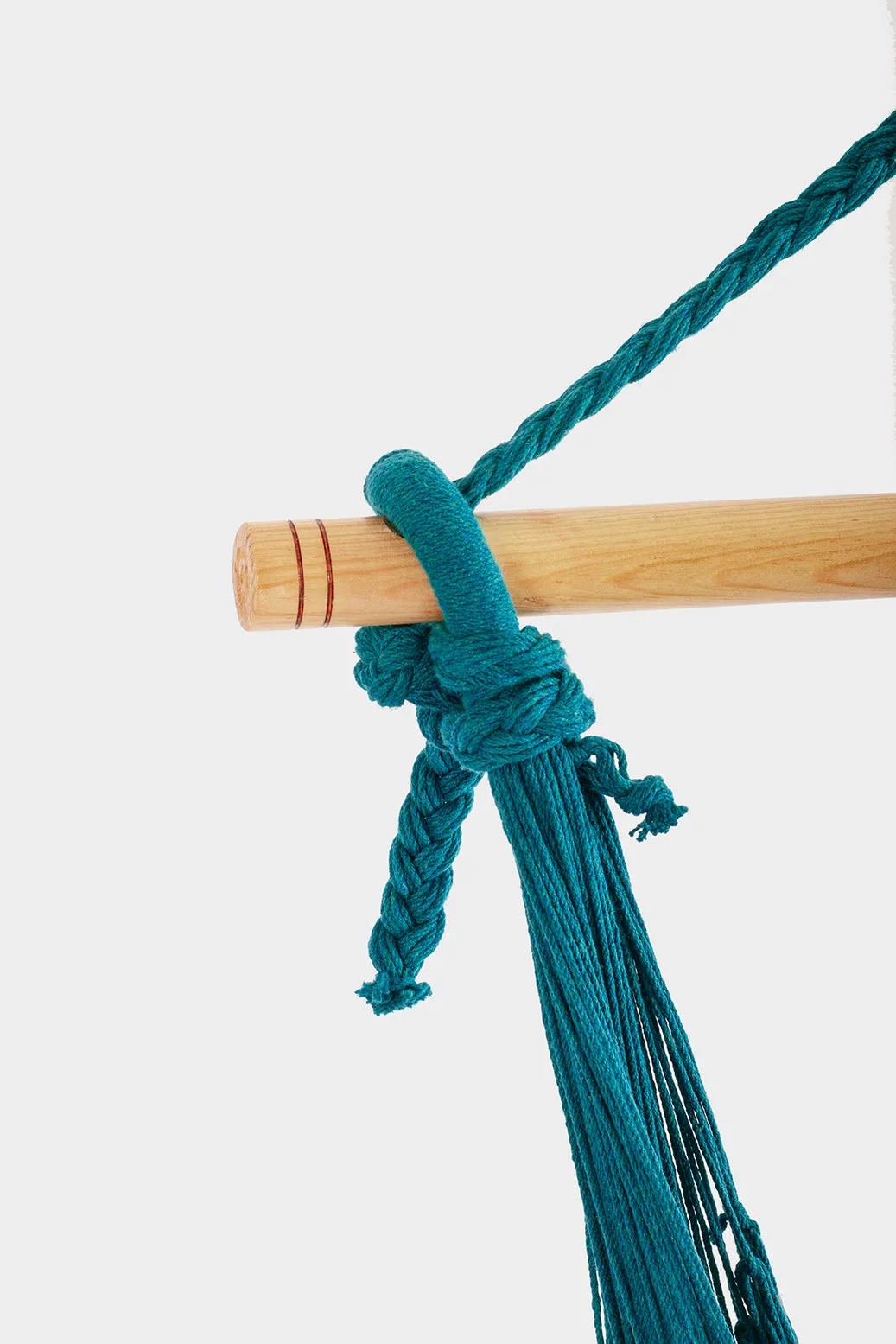 Teal Cotton Mexican Hammock swing from Mexico, "Teal Swing Chair"