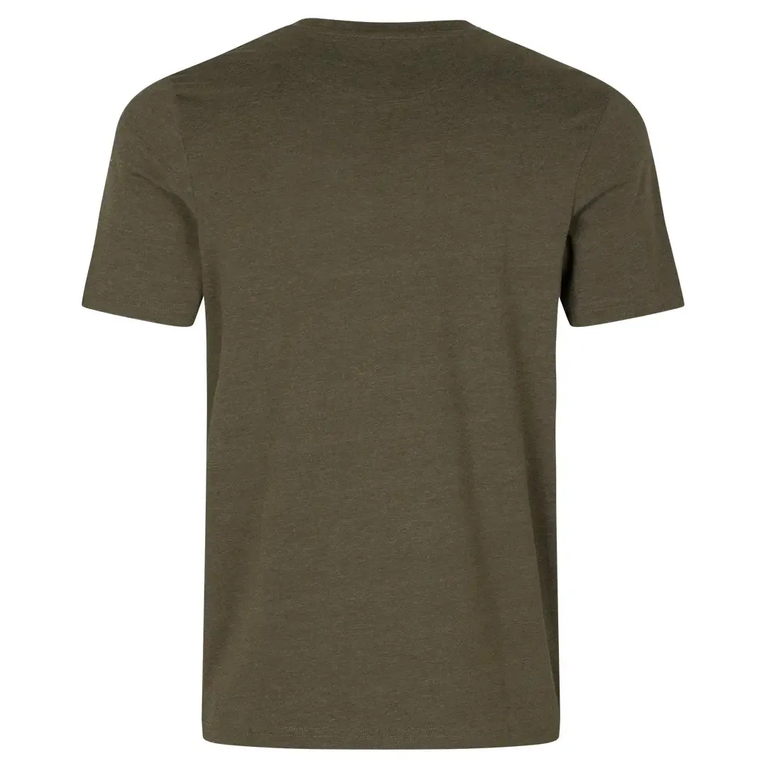 That Time T-Shirt - Pine Green Melange by Seeland