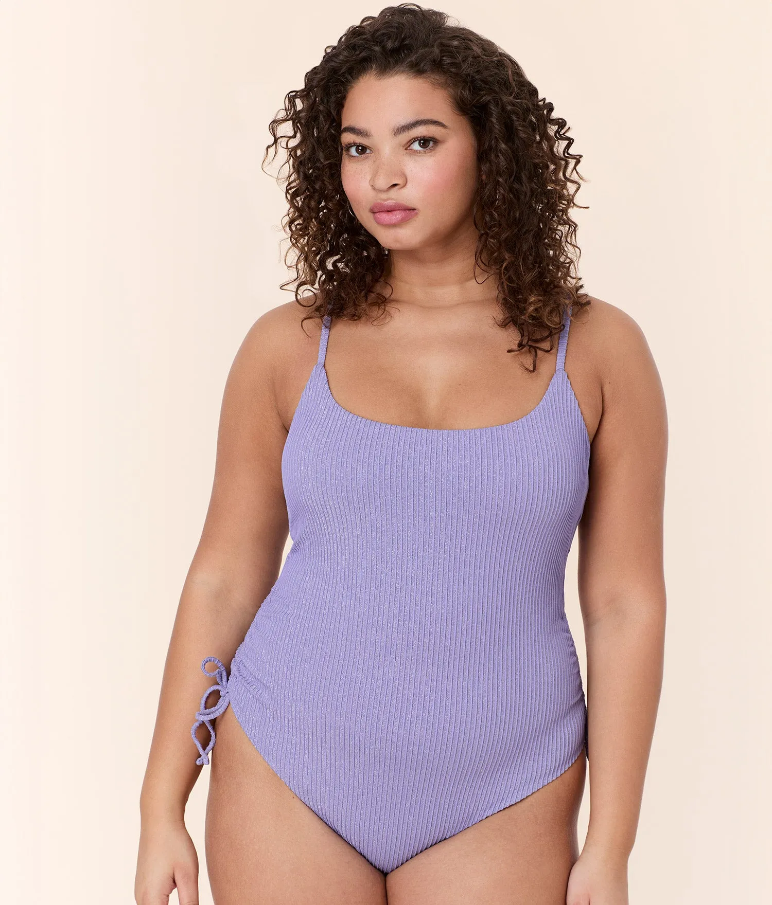 The Waikiki One Piece - Glitter Stripe - Verbena - Long Torso