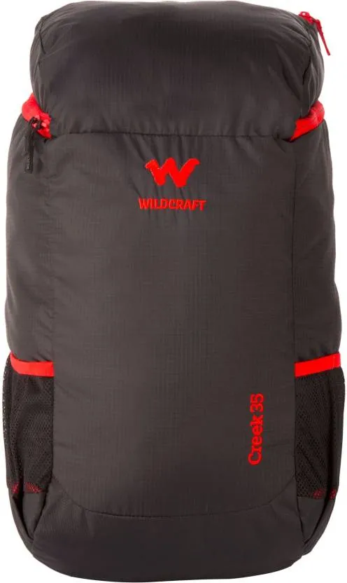 Wildcraft Creek 35l Black Camping Backpack, CREEK35BLK